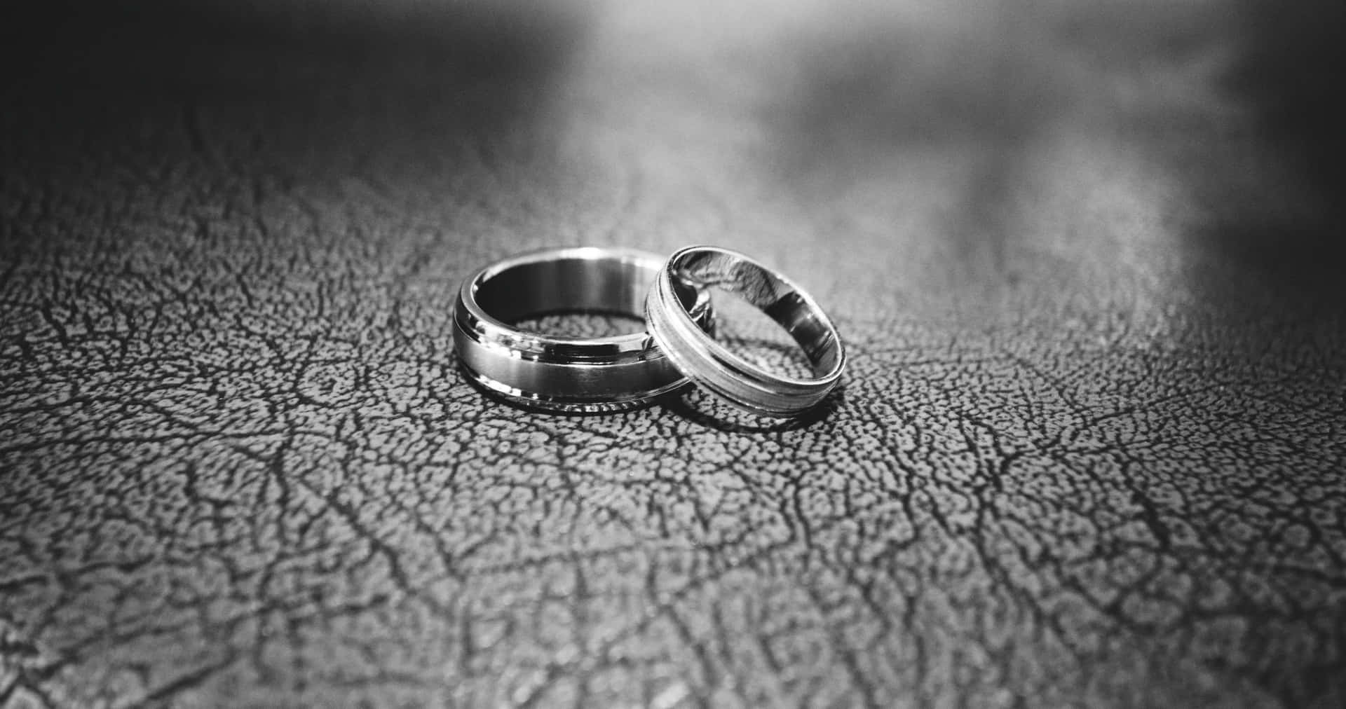 Monochrome Wedding Rings Picture