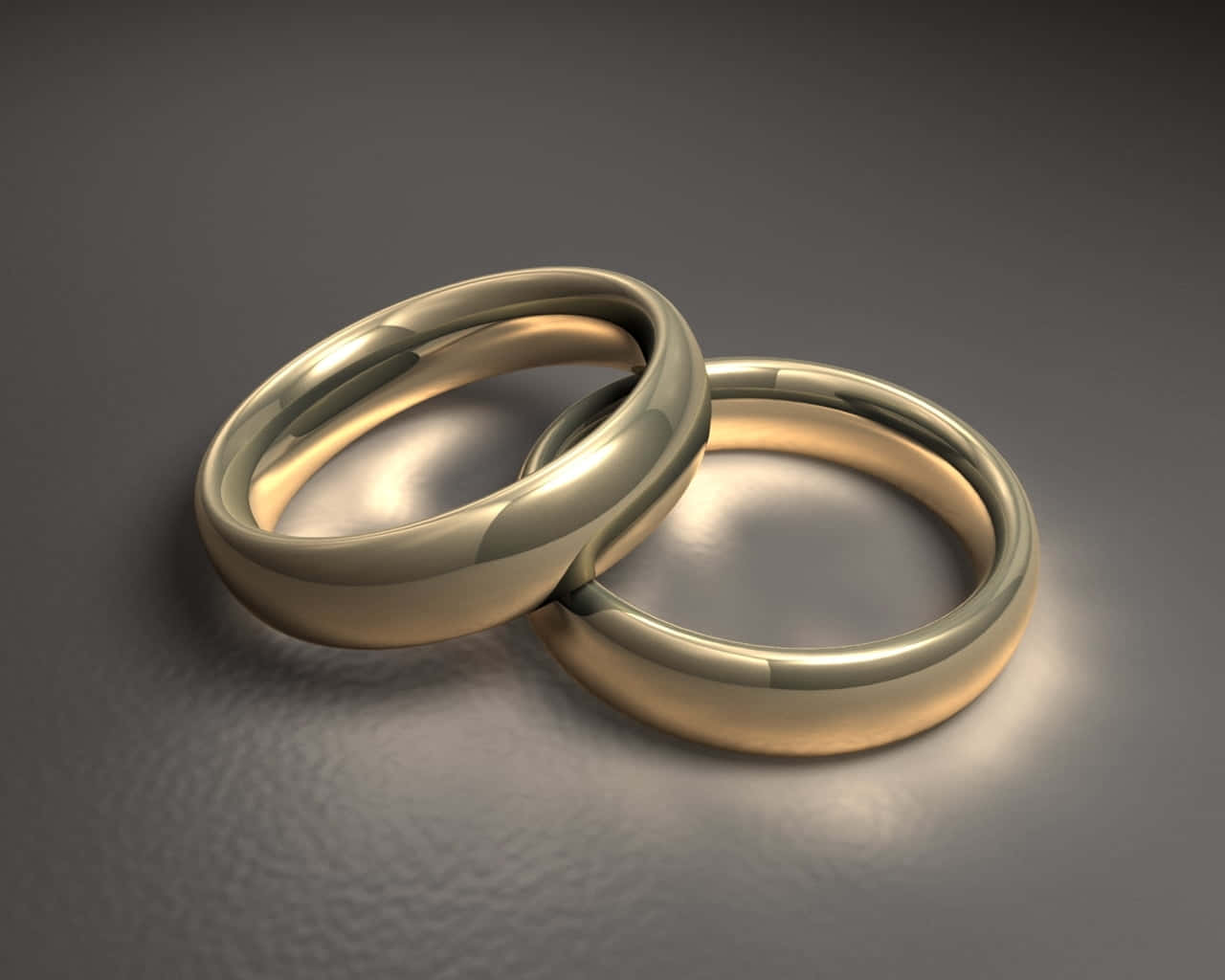 Plain Gold Wedding Rings Picture