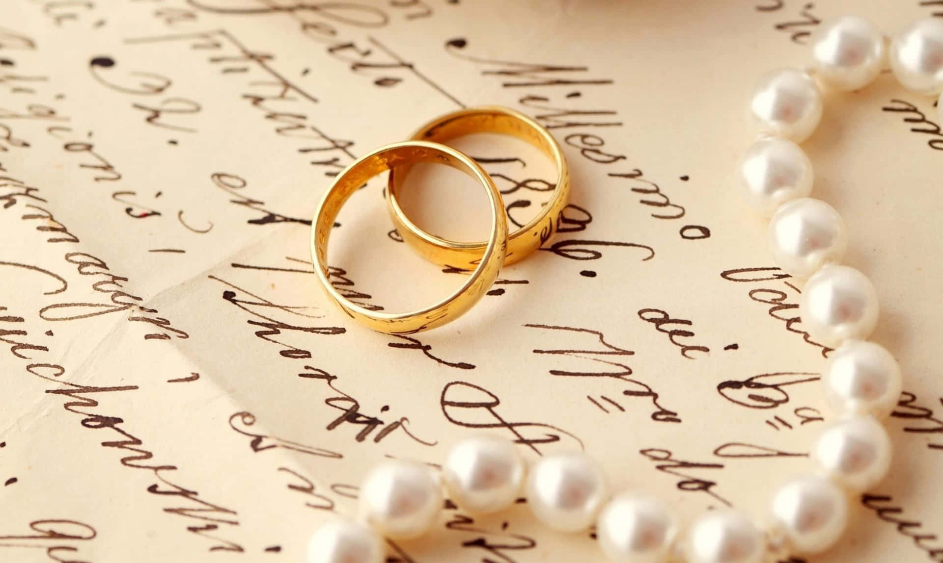 Wedding Ring Letter Picture