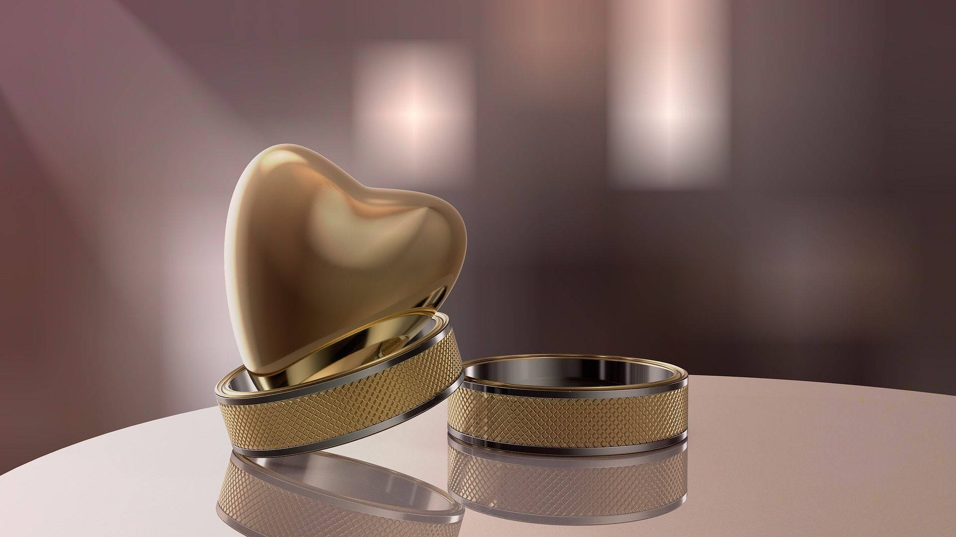 Wedding Rings With Heart