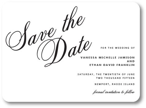 Wedding Savethe Date Card PNG