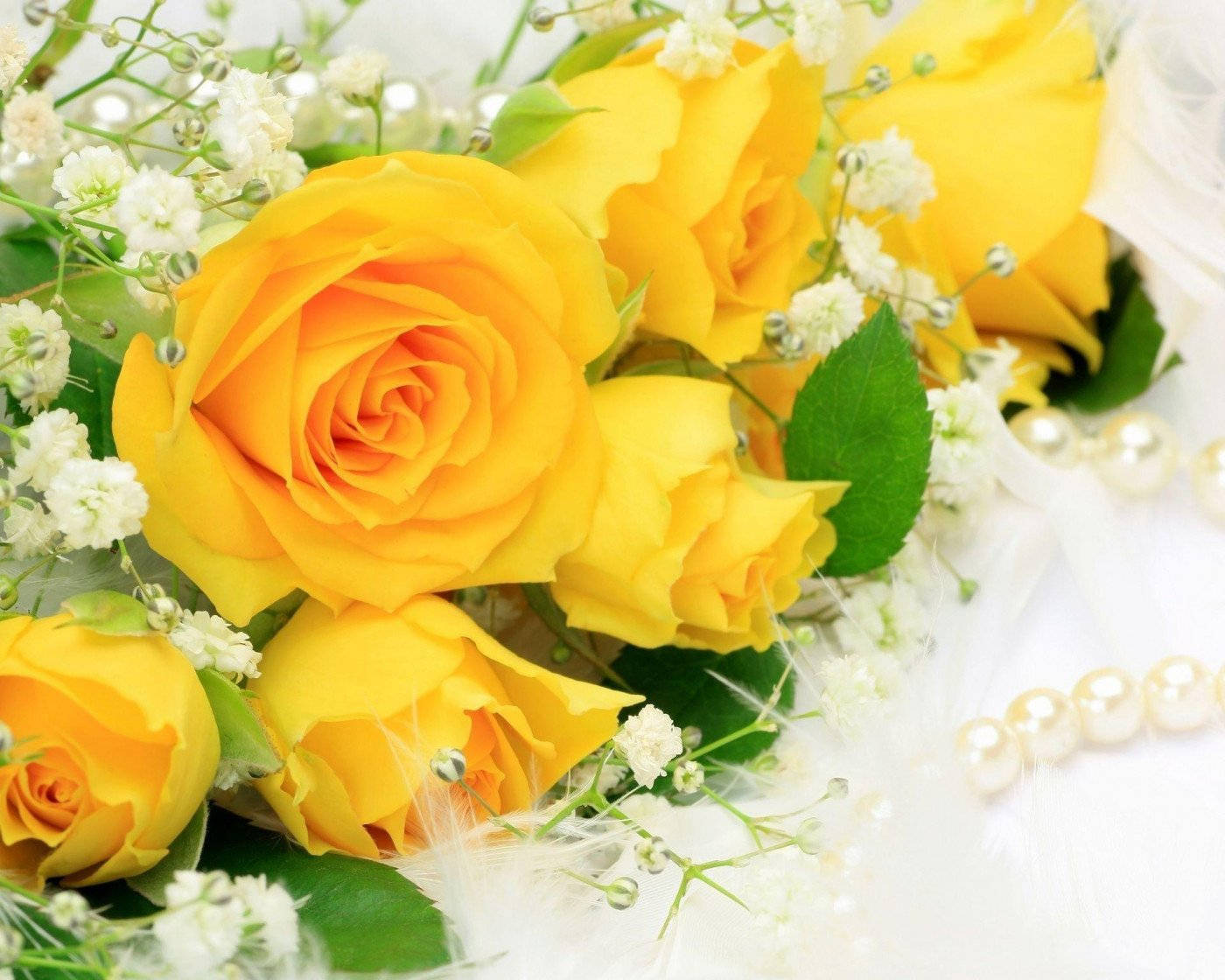 Wedding Yellow Rose Wallpaper