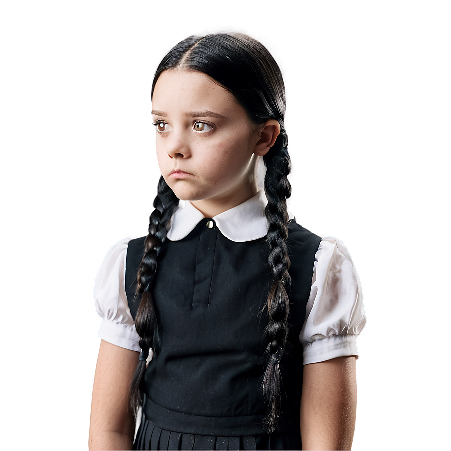 Download Wednesday Addams In Thought Png 4