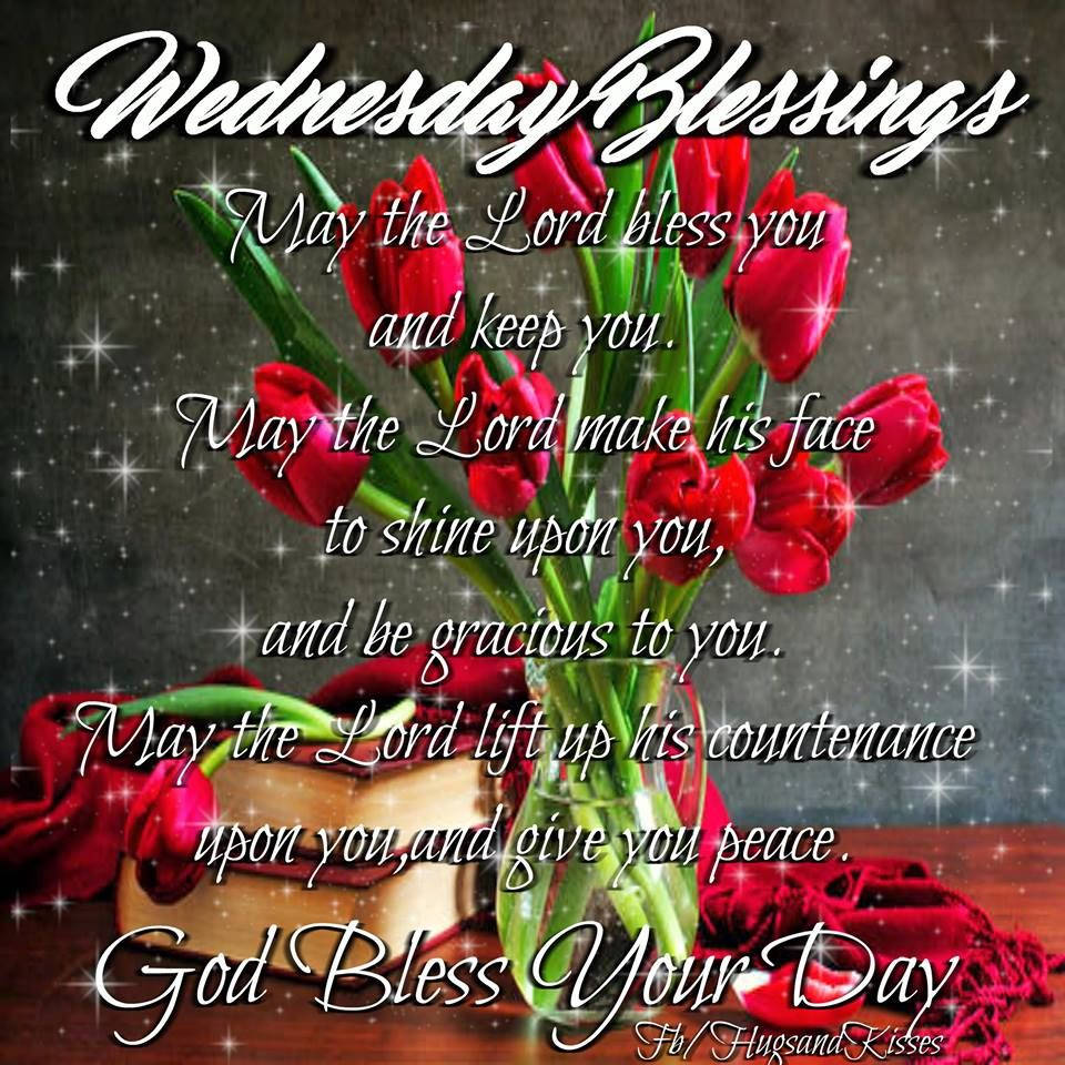 Wednesday Blessings Aesthetic Quote Flowers Picture