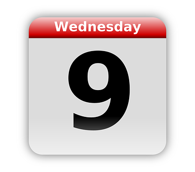 Wednesday Calendar Icon PNG