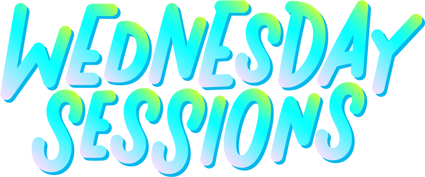 Wednesday Sessions Text Graphic PNG