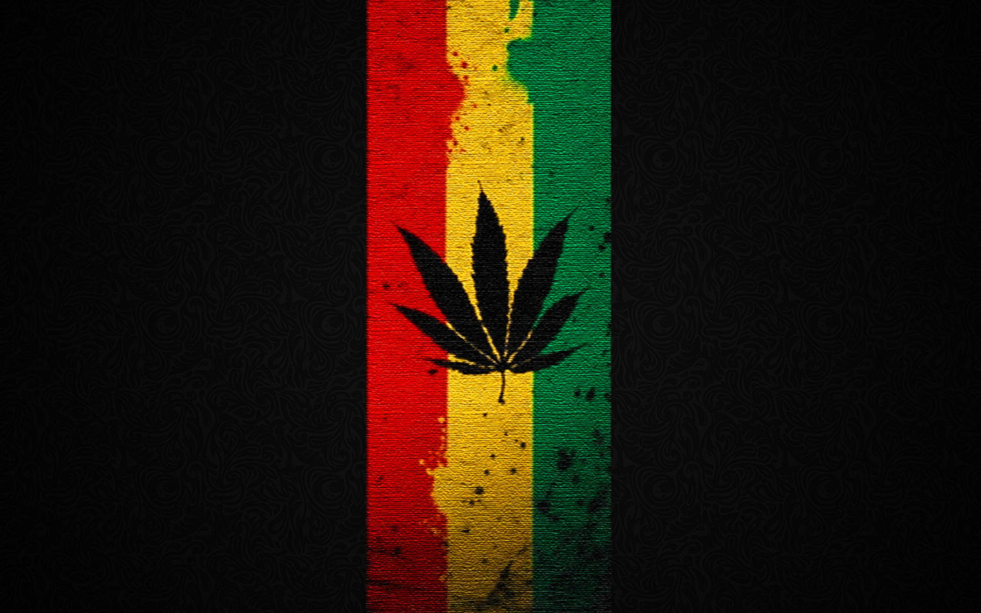 Red Yellow Green Vertical Weed Aesthetic Flag Wallpaper