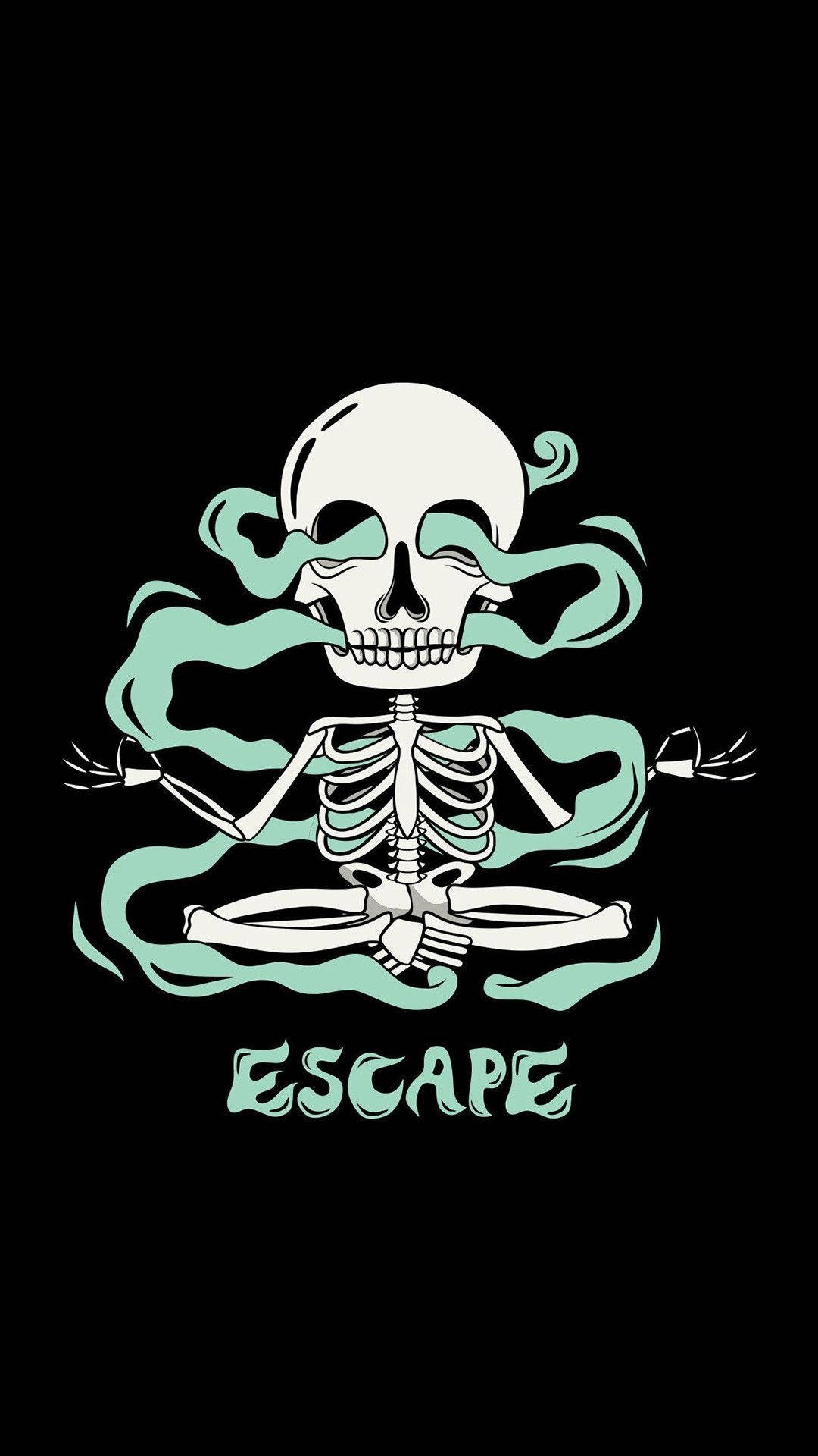 Escape With Smoke Weed Aesthetic Wallpaper