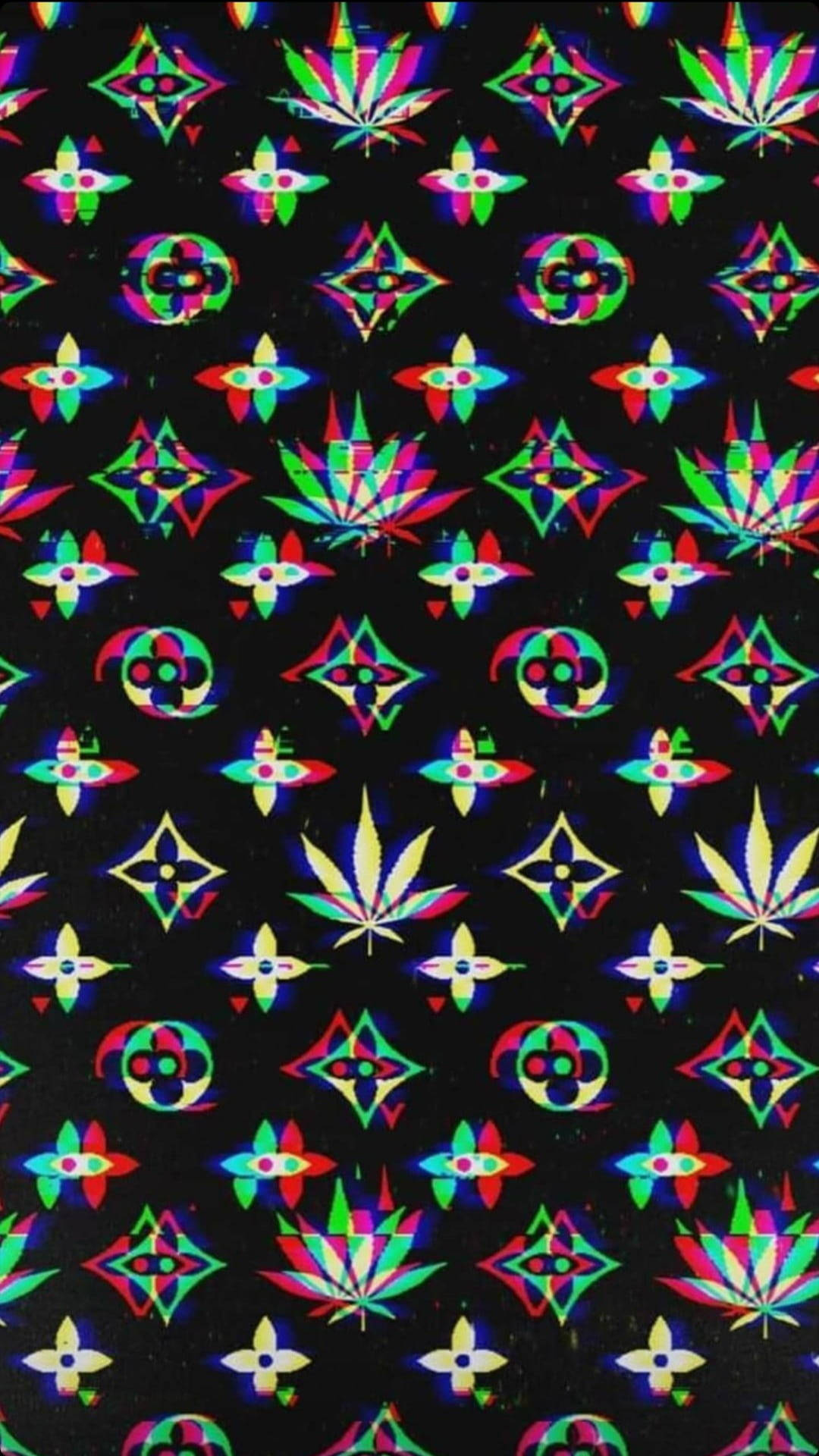 Weed And Lv For Iphone Screens Wallpaper