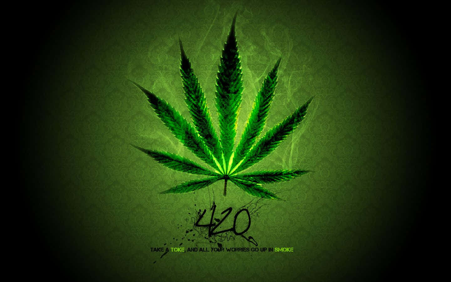 Marijuanablad 1440 X 900 Bakgrund