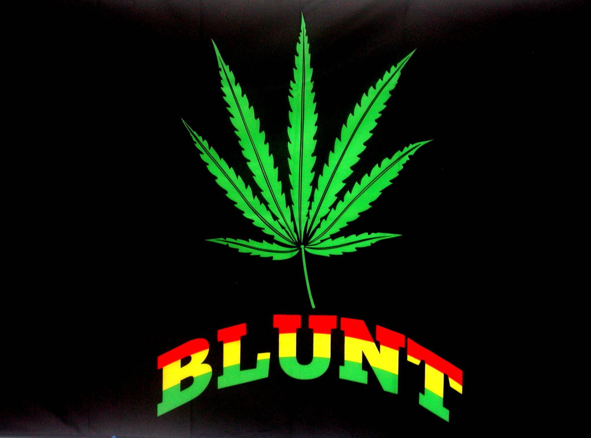 Plantade Marihuana Enrollada En Un Fondo Negro Fondo de pantalla