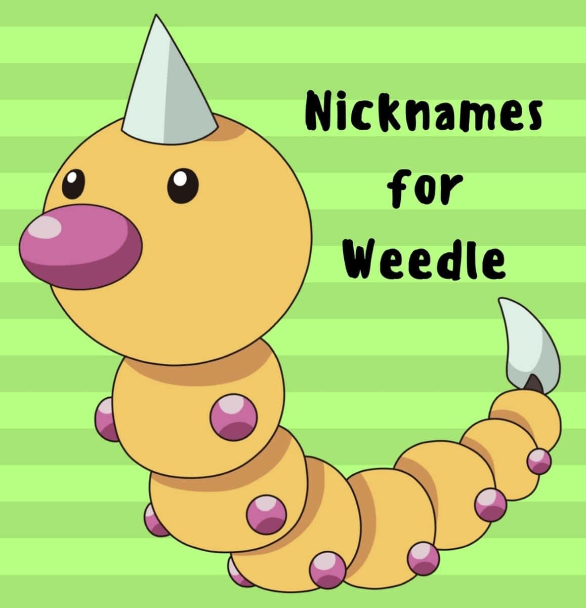 Weedle Bijnaam Illustratie Achtergrond