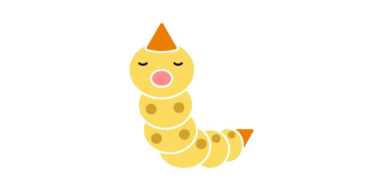 Weedle Pokémon Illustratie Achtergrond