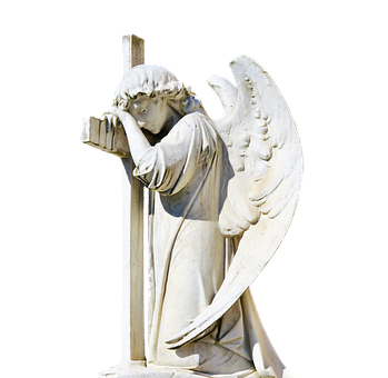 Weeping Angel Statue PNG