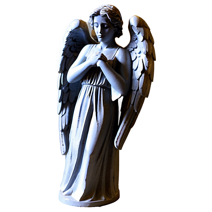 Weeping Angel Statuette Png Qxv PNG