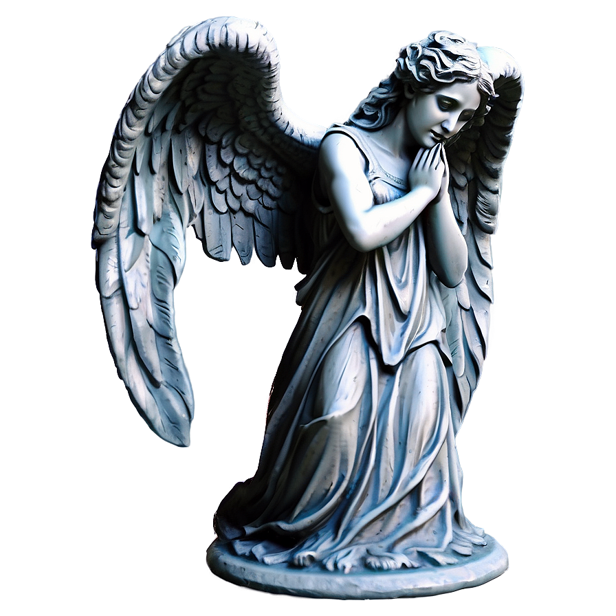 Weeping Angel Statuette Png Tvl12 PNG