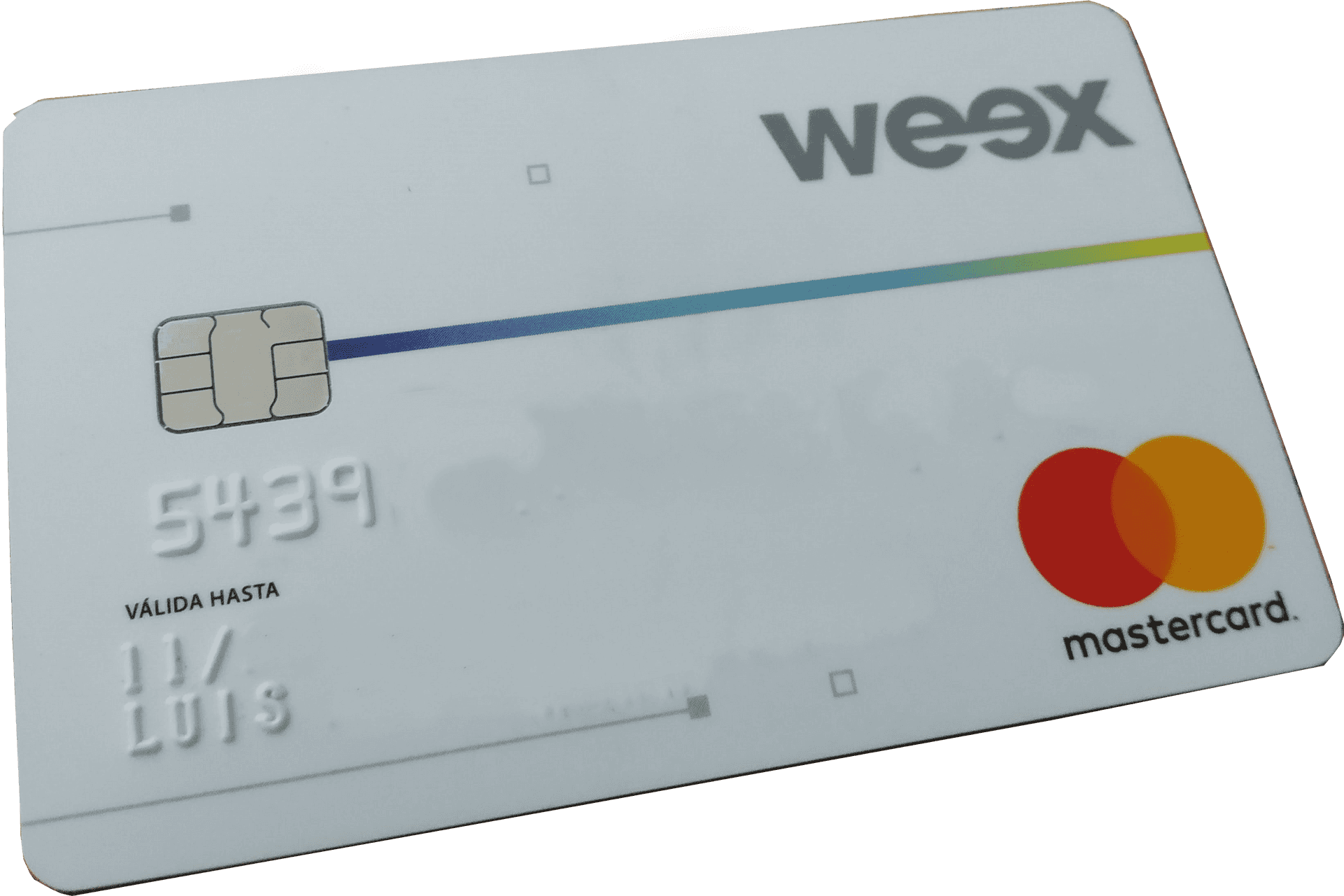 Weex Mastercard Debit Card PNG
