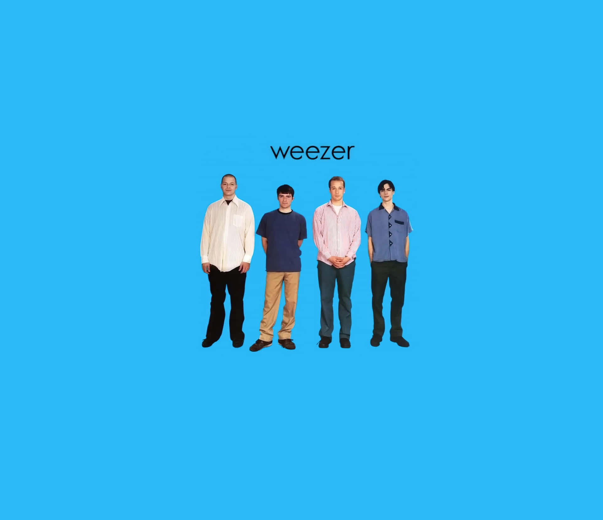 Weezer Blå Albumcover Bakgrunnsbildet