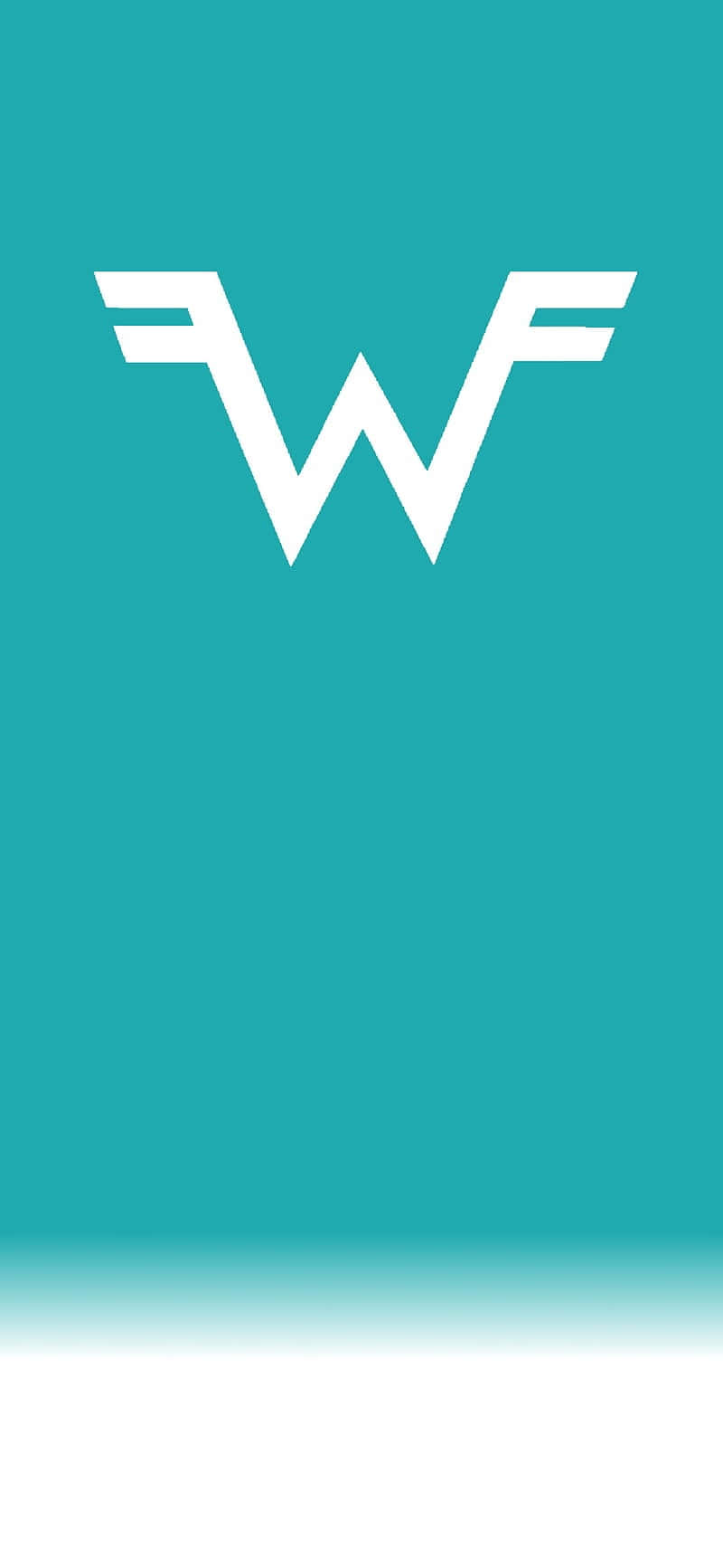 Logo De Weezer Sur Fond Aqua Fond d'écran