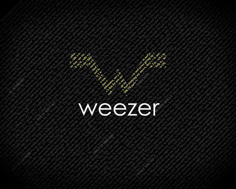 Weezer Logoon Black Background Wallpaper