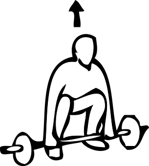 Weightlifter Silhouette Graphic PNG