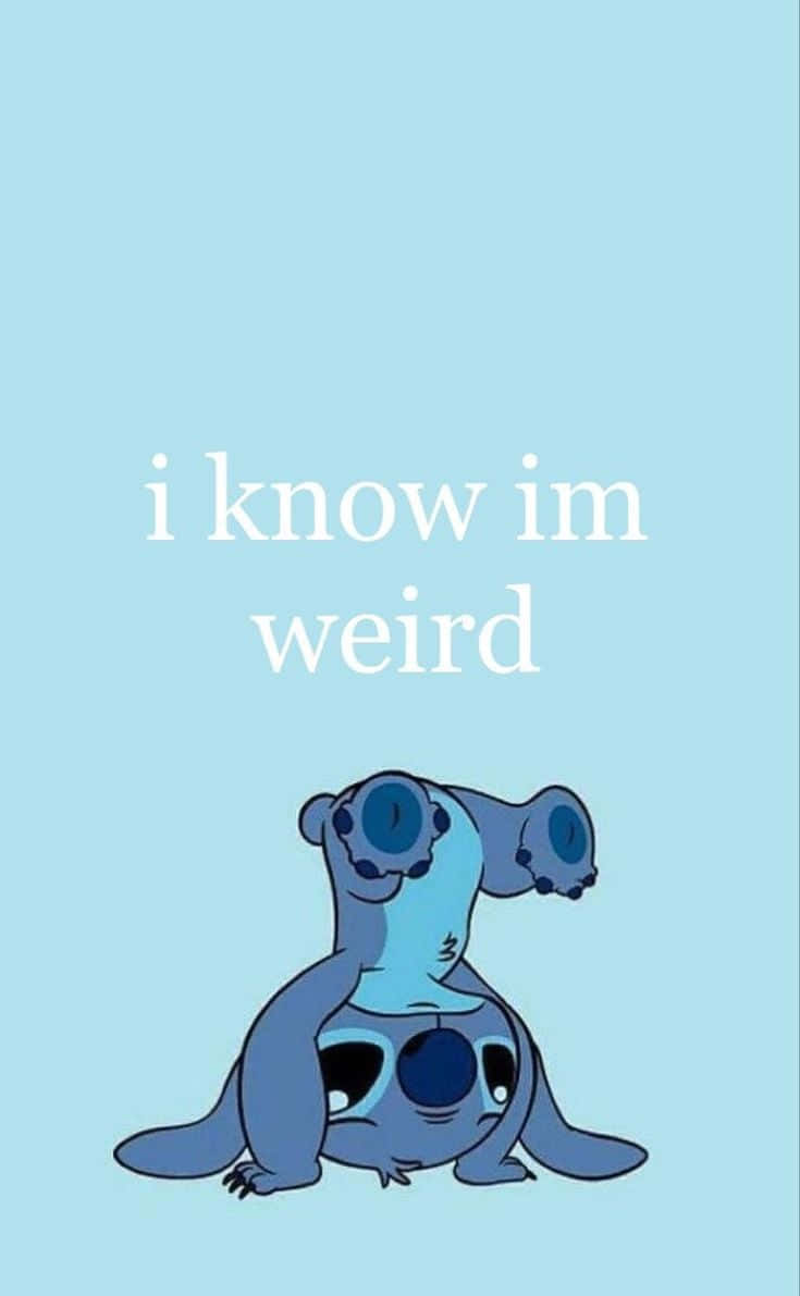 Weird Stitch Blue Background Wallpaper