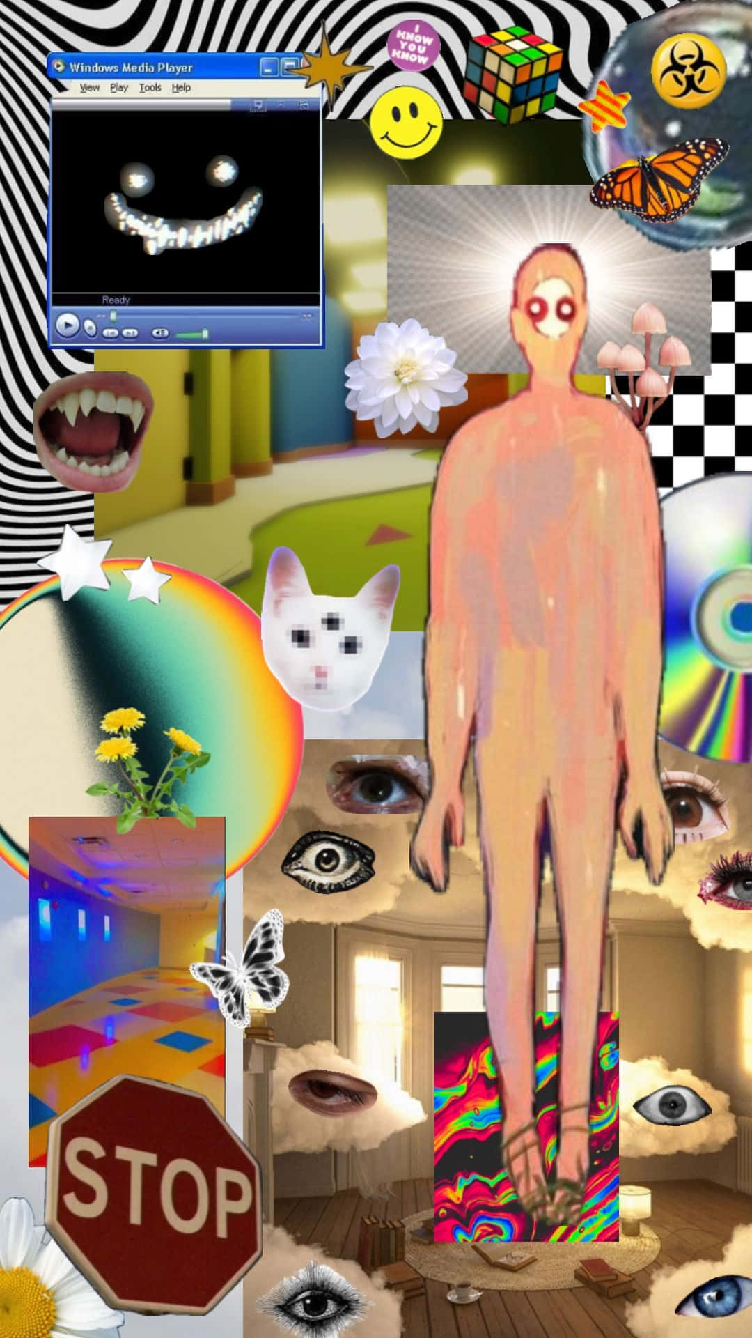 Weirdcore_ Dreamscape_ Collage.jpg Wallpaper