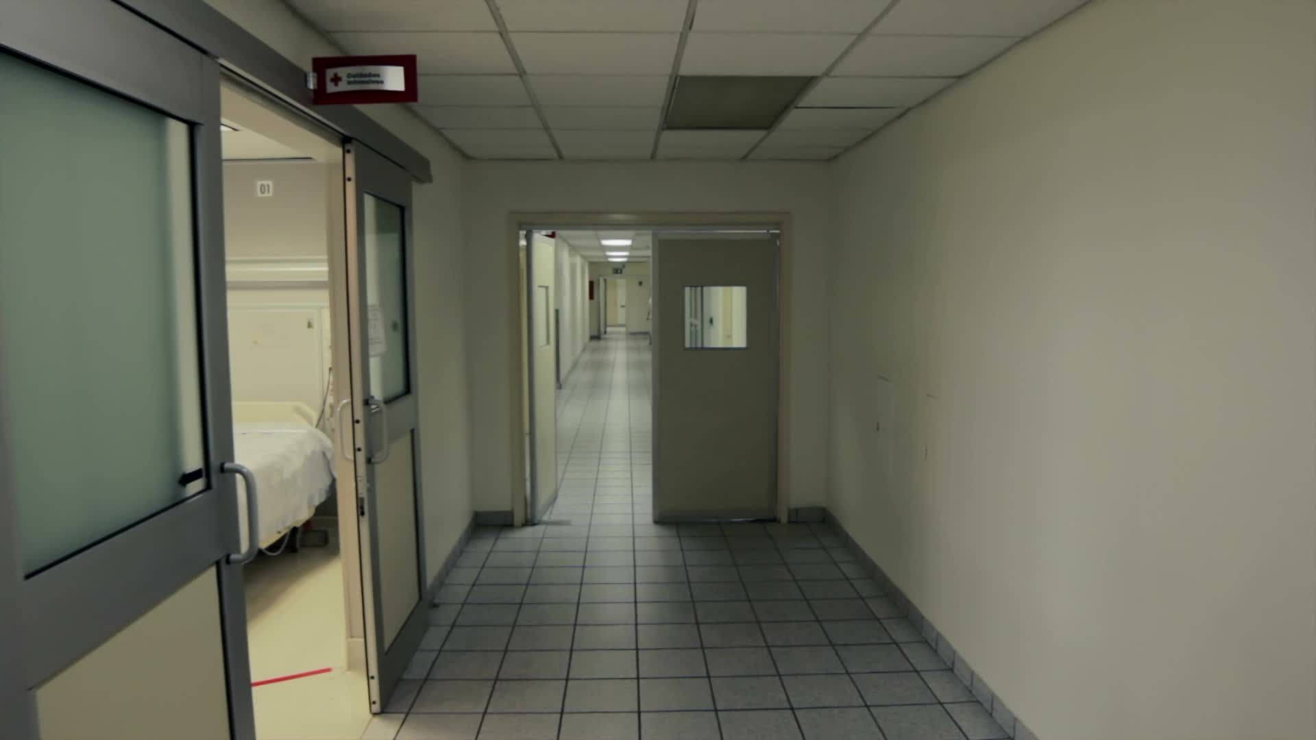 Weirdcore Hospital Hallway Wallpaper