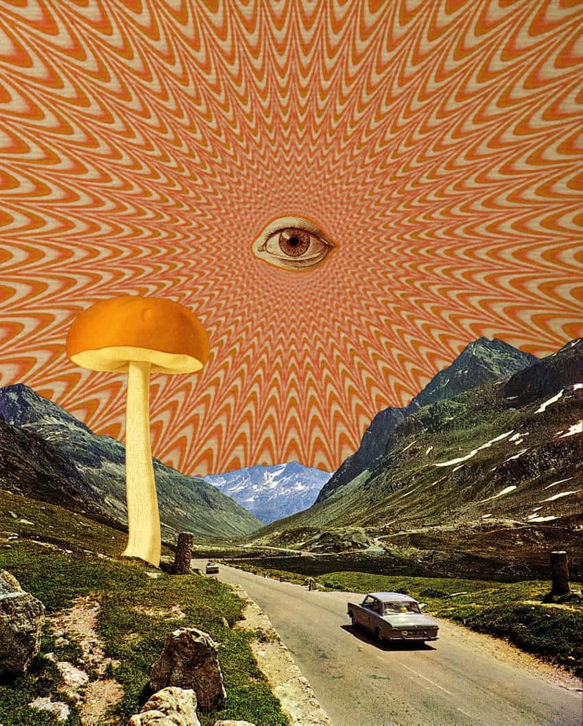Weirdcore Mountain Eye.jpg Wallpaper
