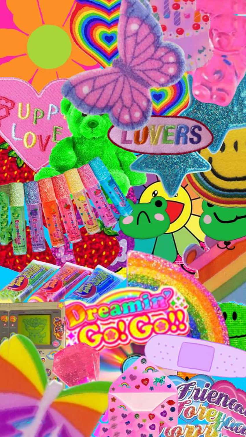 Weirdcore Pfp Of Colorful Objects Wallpaper