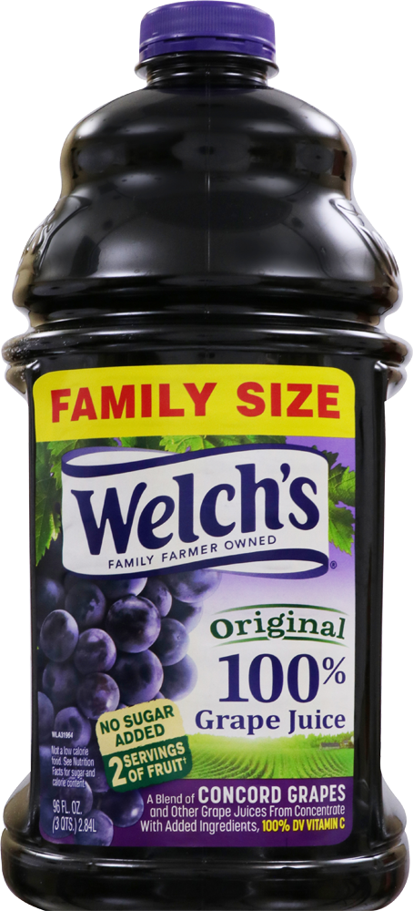 Welchs Family Size Grape Juice Bottle PNG