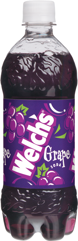 Welchs Grape Soda Bottle PNG