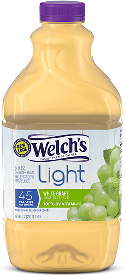 Welchs Light White Grape Juice Bottle PNG