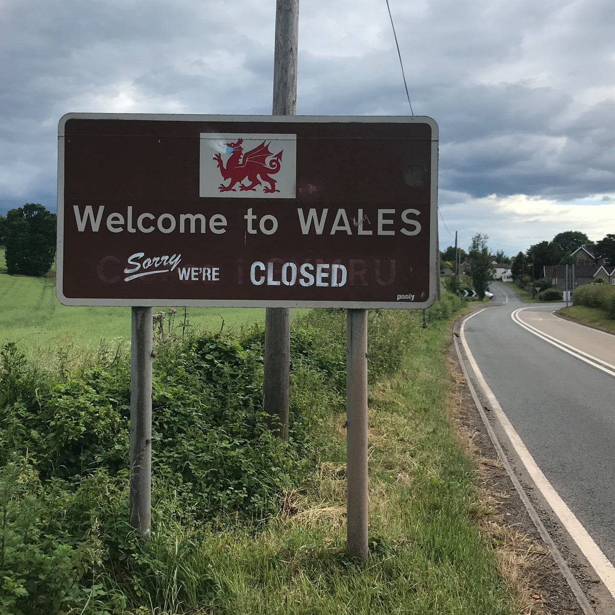 Unletrero Que Diga Bienvenidos A Gales Fondo de pantalla