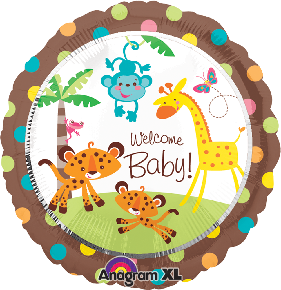 Welcome Baby Balloon Design PNG