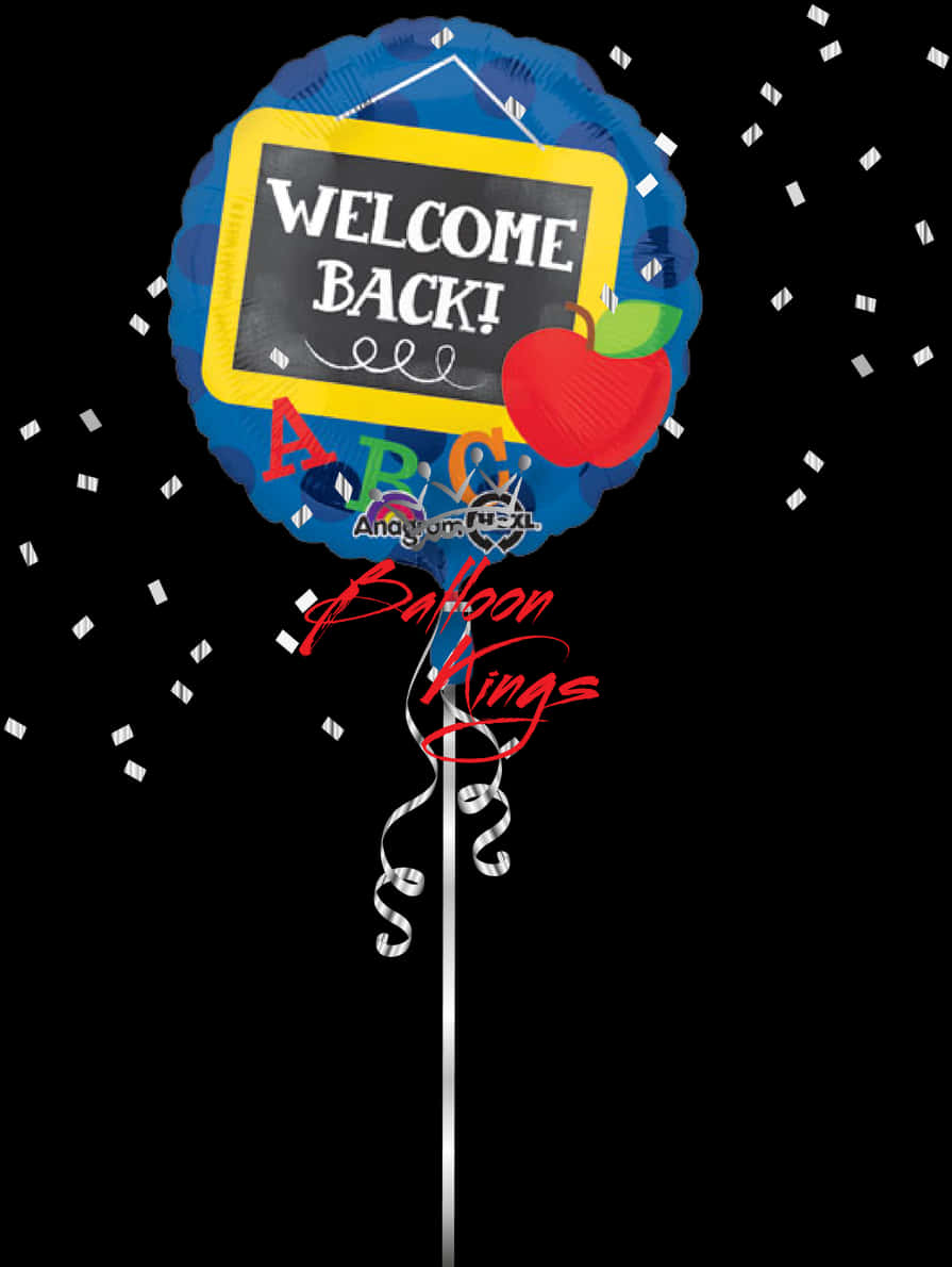 Welcome Back Balloon Decoration PNG