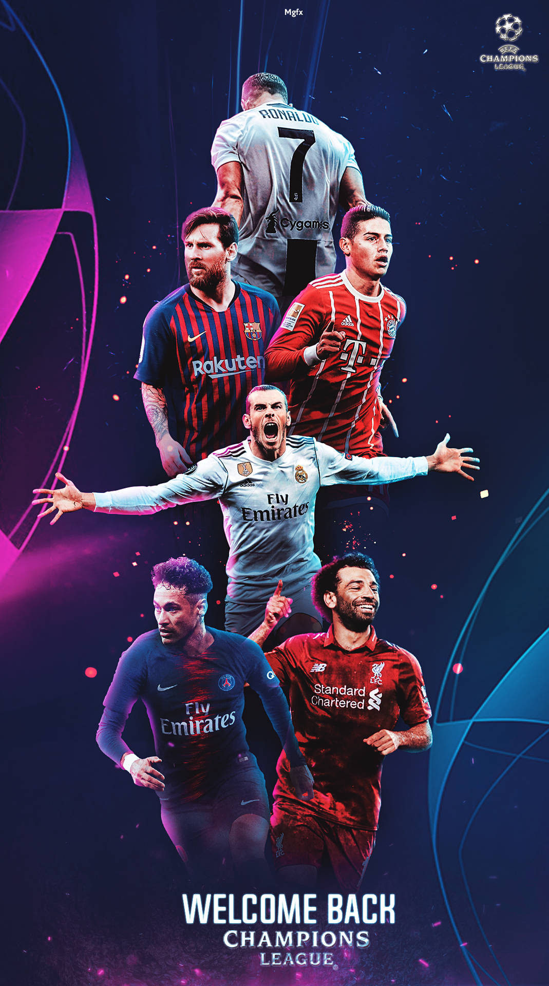 Poster Di Bentornato Champions League Sfondo