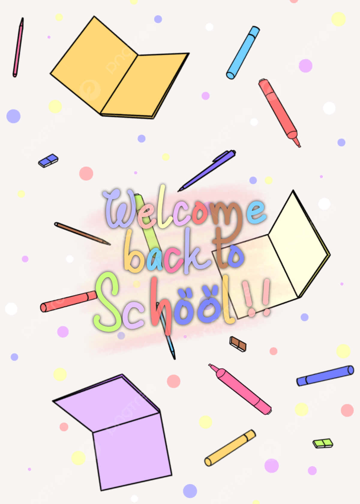 Welcome Backto School Aesthetic Wallpaper