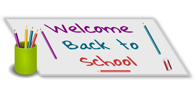 Welcome Backto School Boardand Pencils PNG