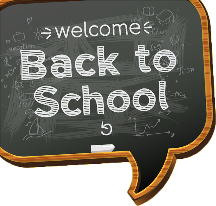 Welcome Backto School Chalkboard PNG