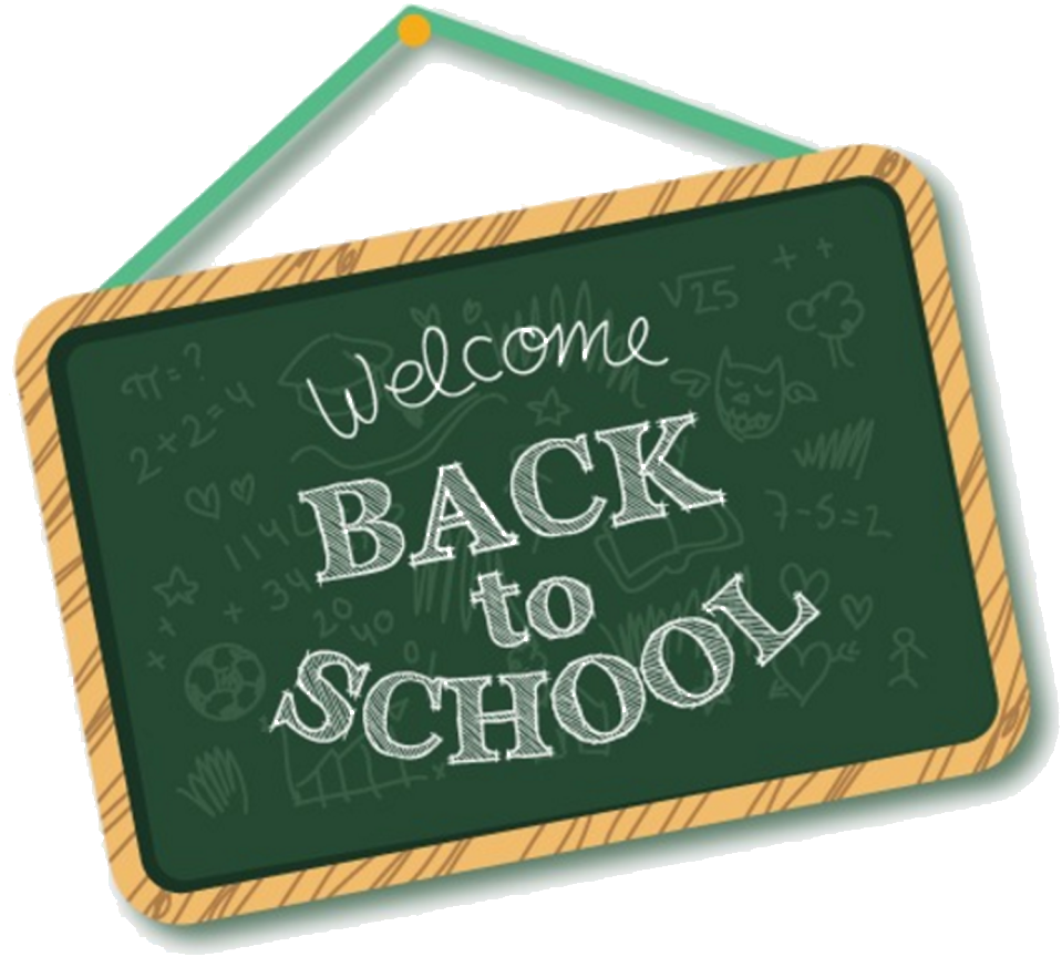 Welcome Backto School Chalkboard PNG