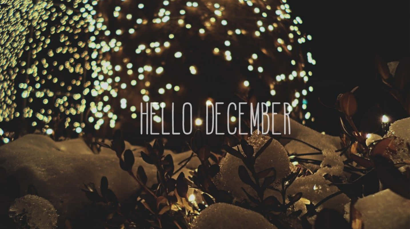 “Welcome December - Season of Joy and New Beginnings” Wallpaper
