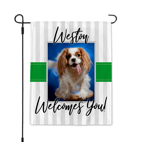 Welcome Dog Garden Flag PNG