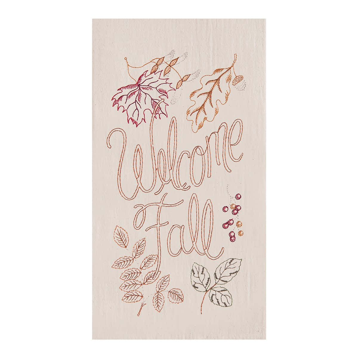 Welcome Fall Embroidered Sign Wallpaper