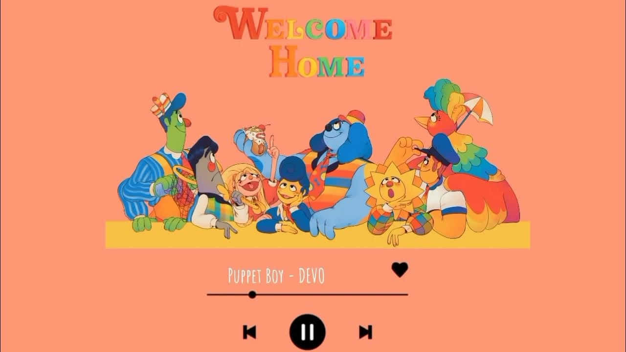 Welcome Home Cartoon Family Gathering Wallpaper