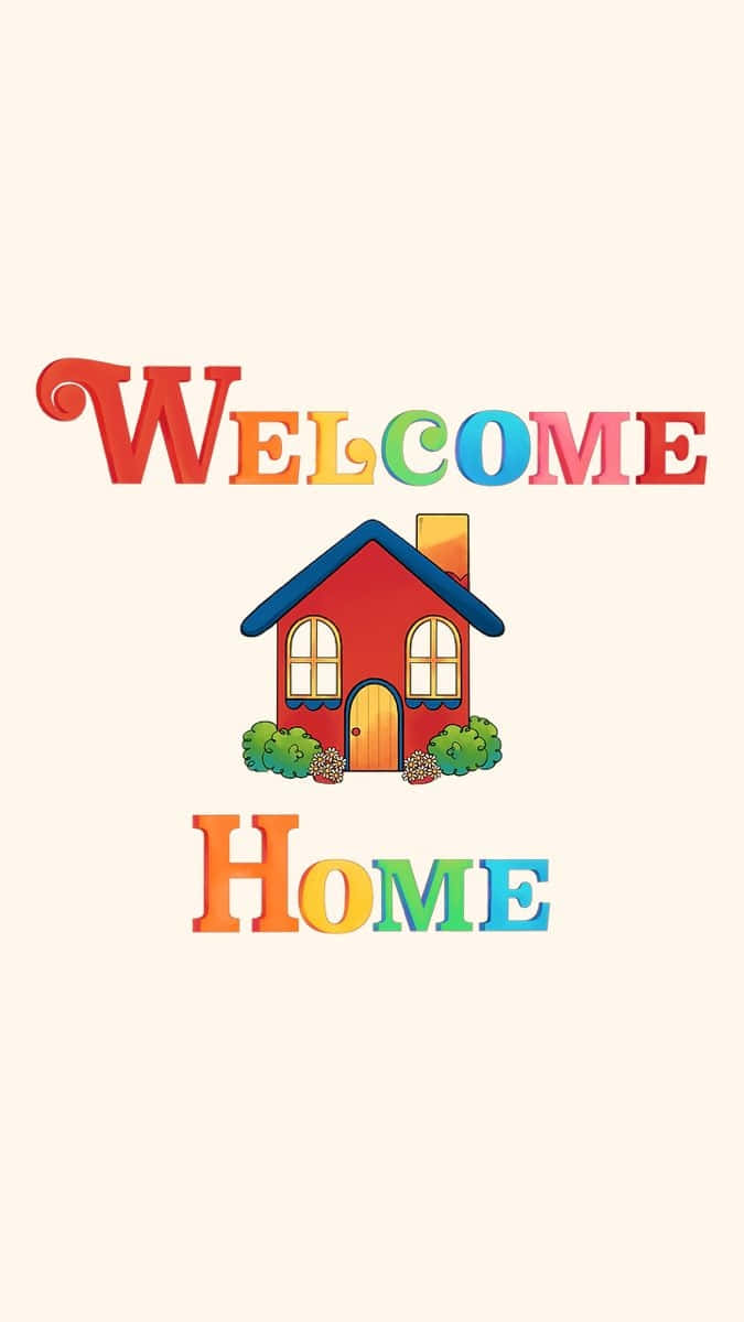 Welcome Home Cartoon Illustration Wallpaper