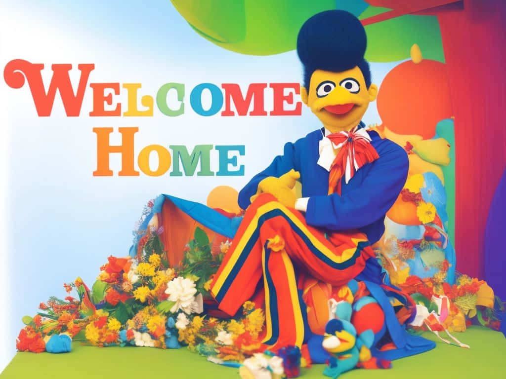 Welcome Home Puppet Show Stage Wallpaper