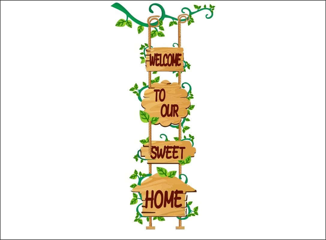 Welcome Sign Hanging Plaques Wallpaper