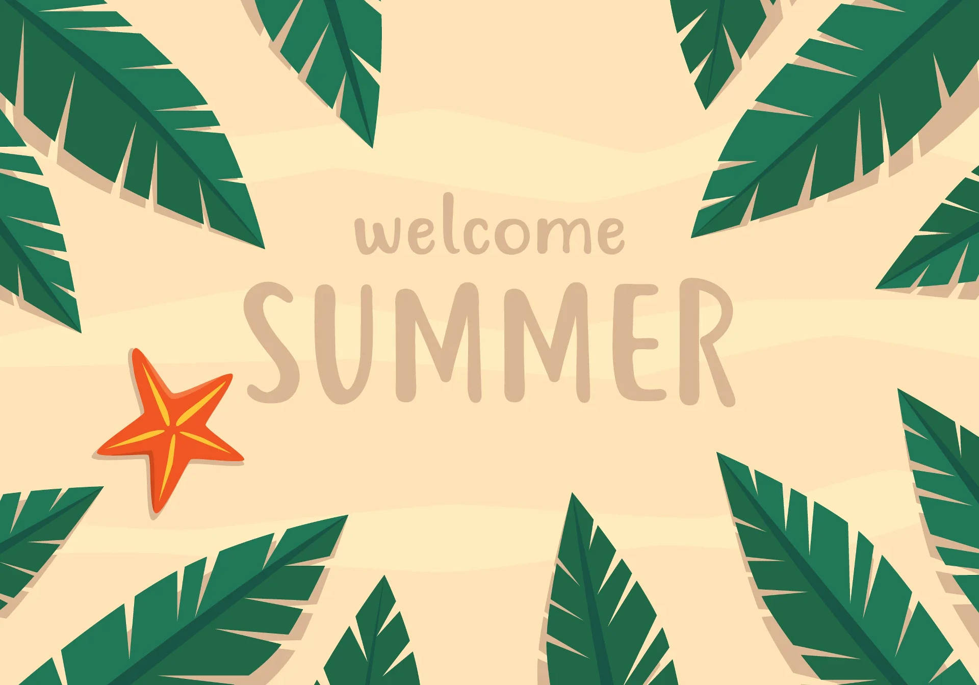 Welcome Summer Desktop Wallpaper