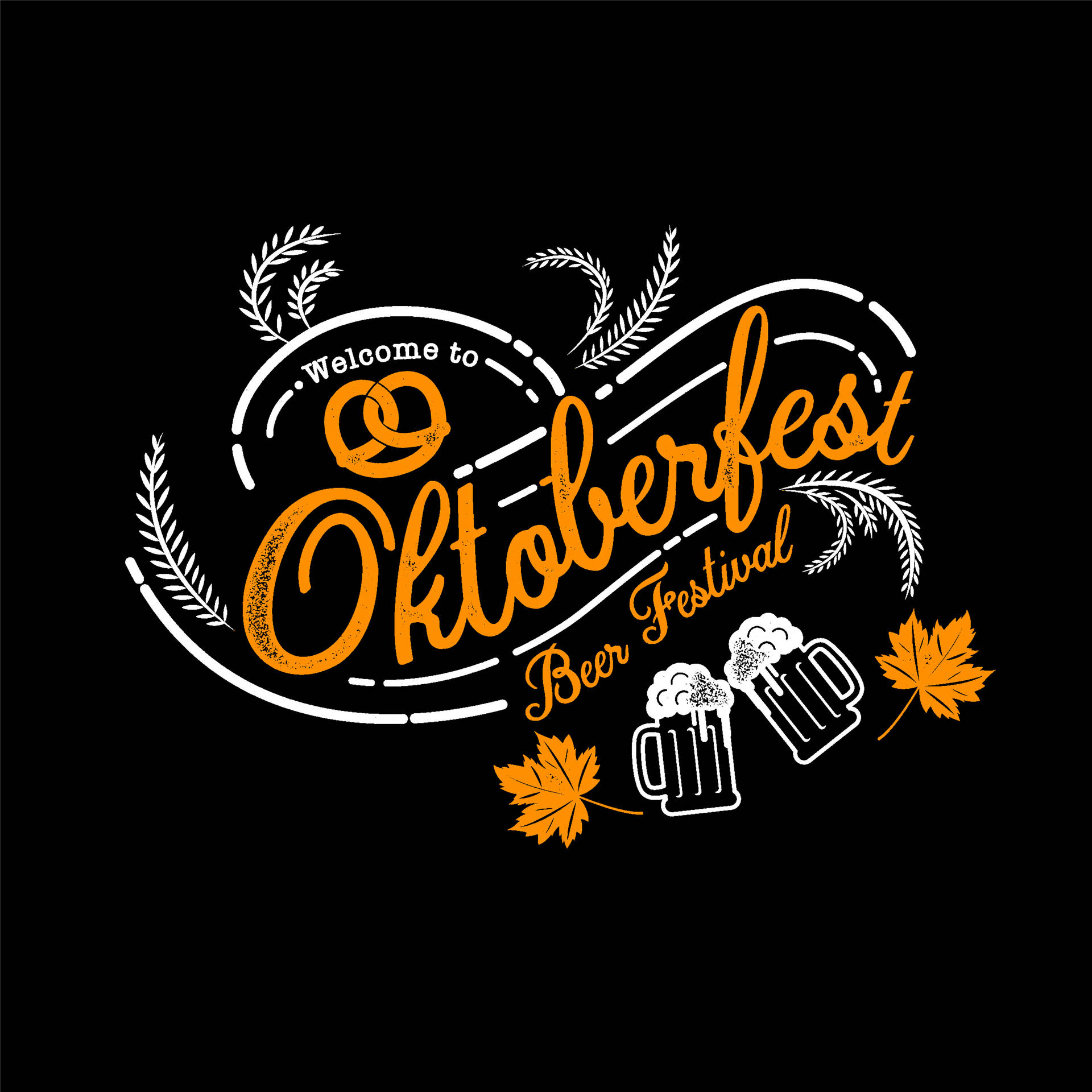 Welcome To Oktoberfest Calligraphy